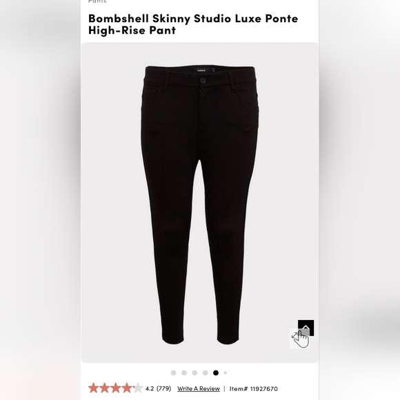 Torrid High-rise Skinny Pointe Pant Size 24XTall - Picture 5 of 6
